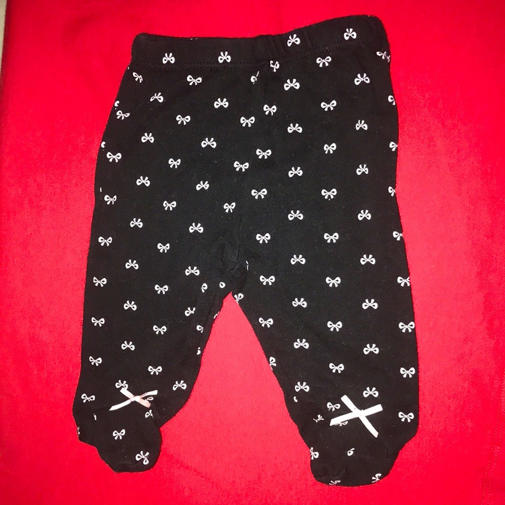 Cute bow 3m footie pants